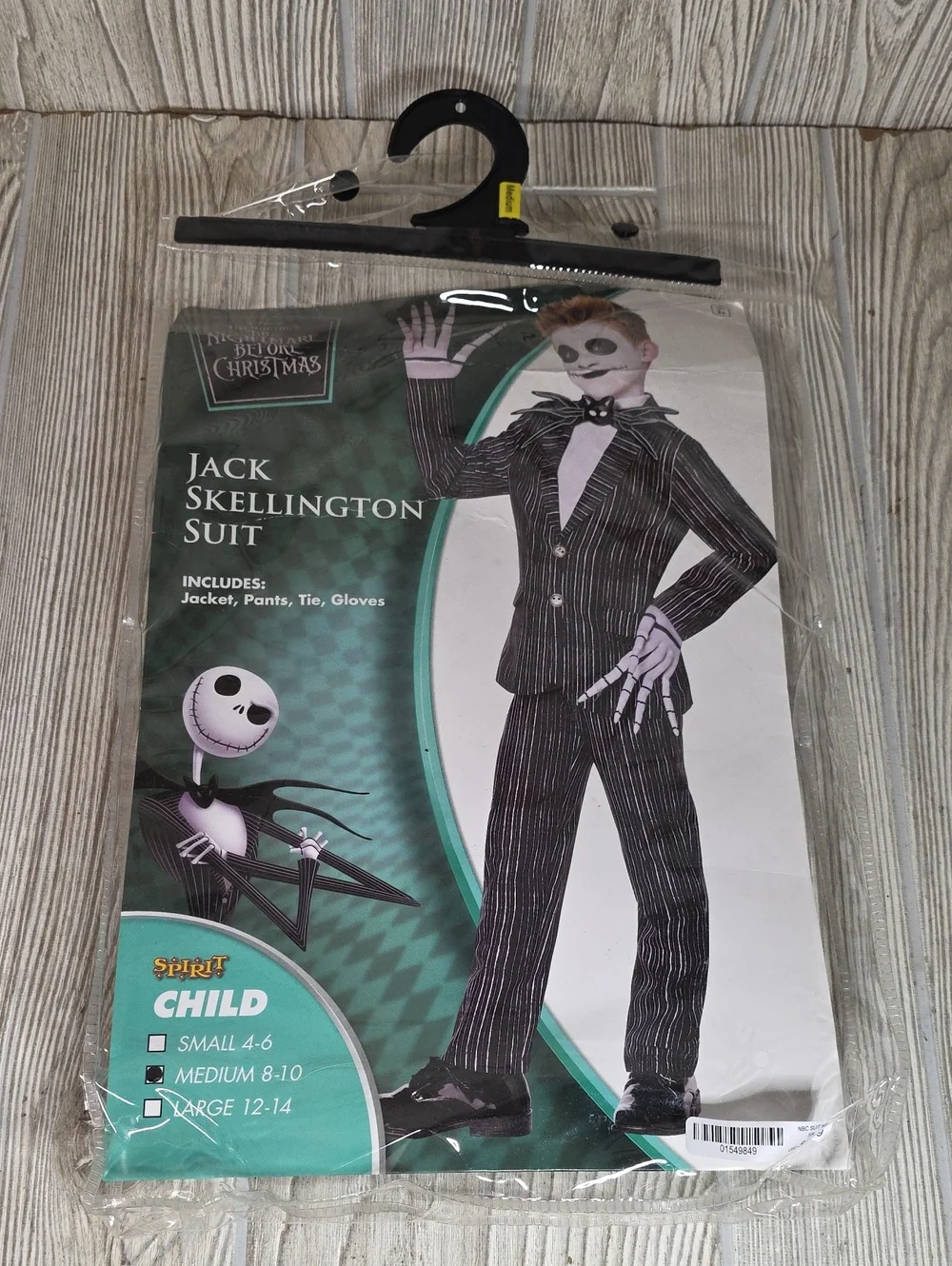 The Nightmare Before Christmas Jack Skellington Halloween Costume Kids size M